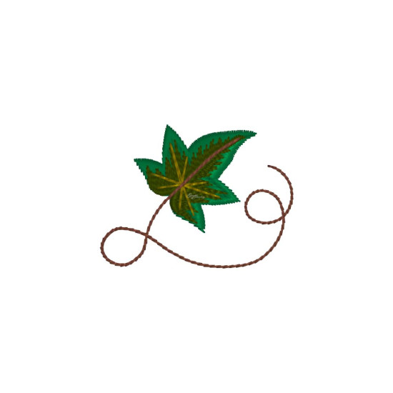 Celtic Ivy machine embroidery
