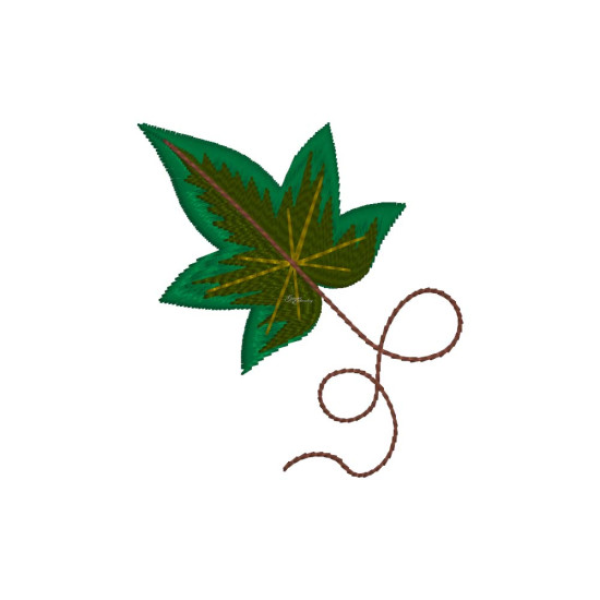 Celtic Ivy machine embroidery