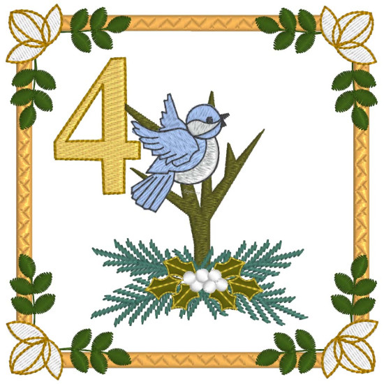 12 days of Christmas machine embroidery designs 