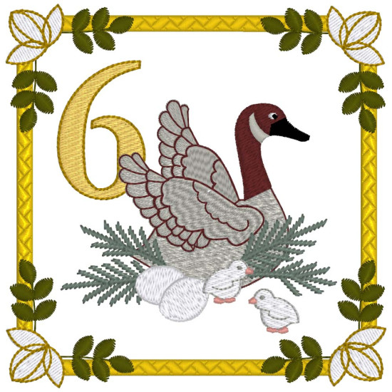 12 days of Christmas machine embroidery designs 