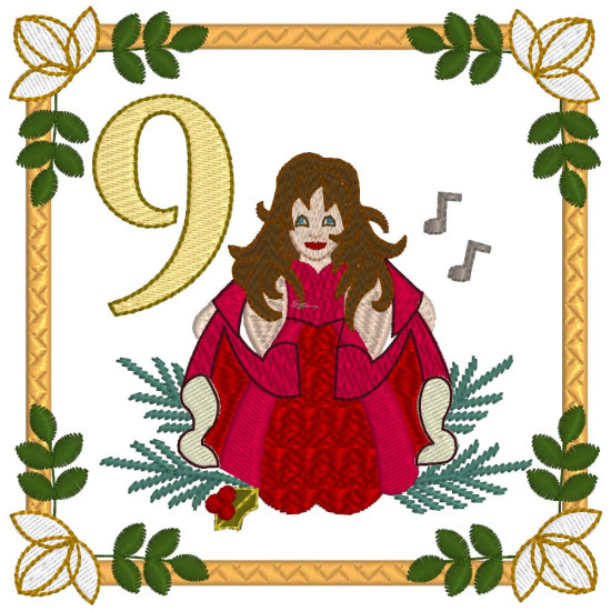 12 days of Christmas machine embroidery designs 