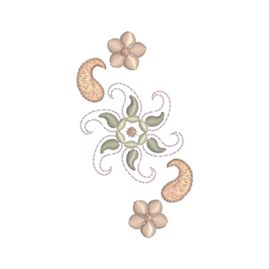 Almond Silk Paisley 1