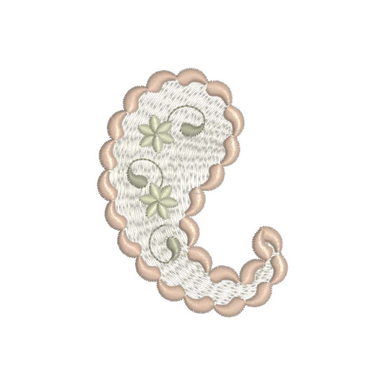 Almond Silk Paisley 1