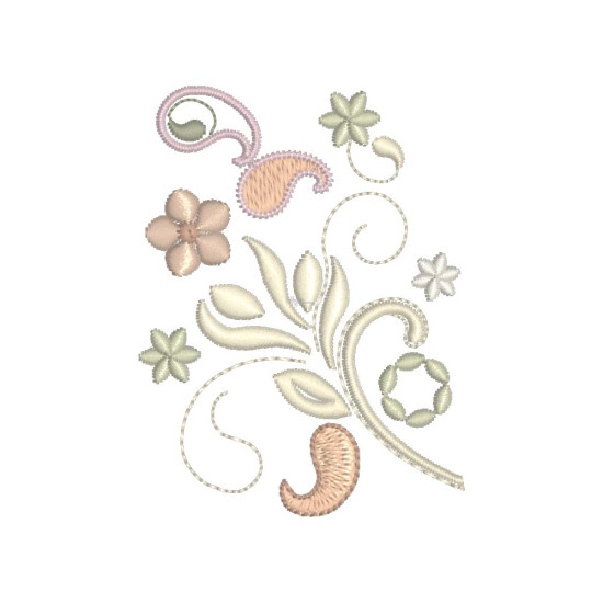 Almond Silk Paisley 1
