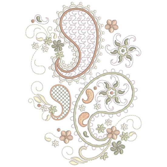 Almond Silk Paisley 2