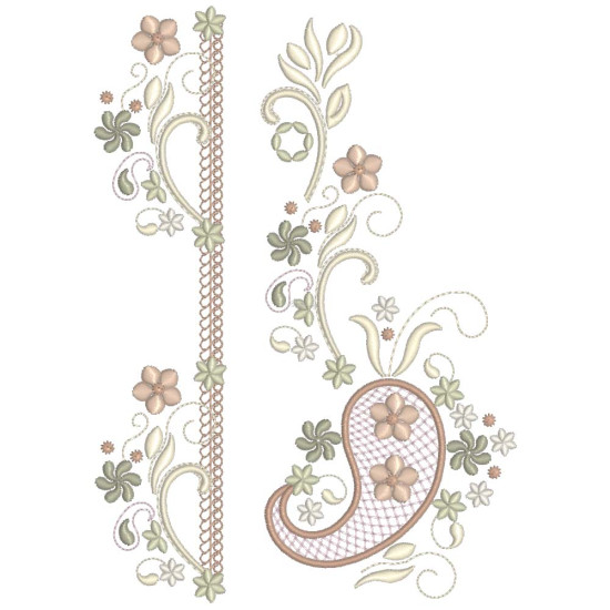Almond Silk Paisley 2