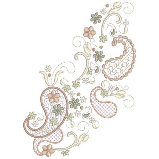 Almond Silk Paisley 2