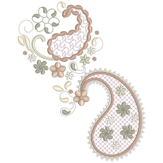 Almond Silk Paisley 2