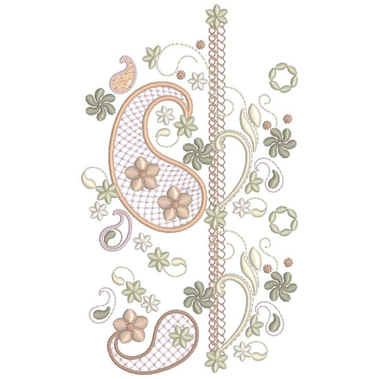 Almond Silk Paisley 2
