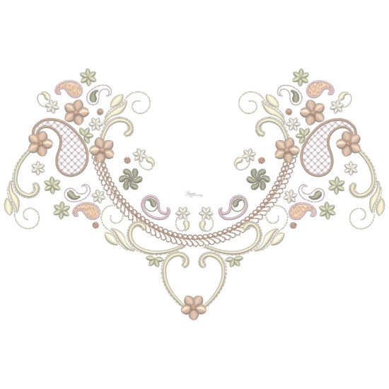 Almond Silk Paisley 3