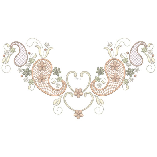 Almond Silk Paisley 3
