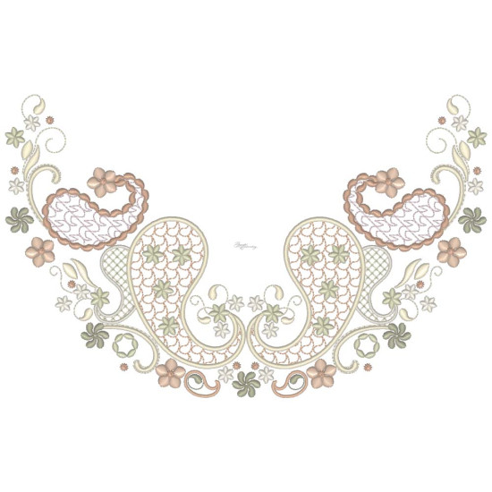 Almond Silk Paisley 3