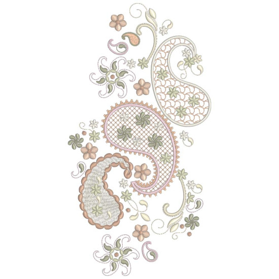 Almond Silk Paisley 3