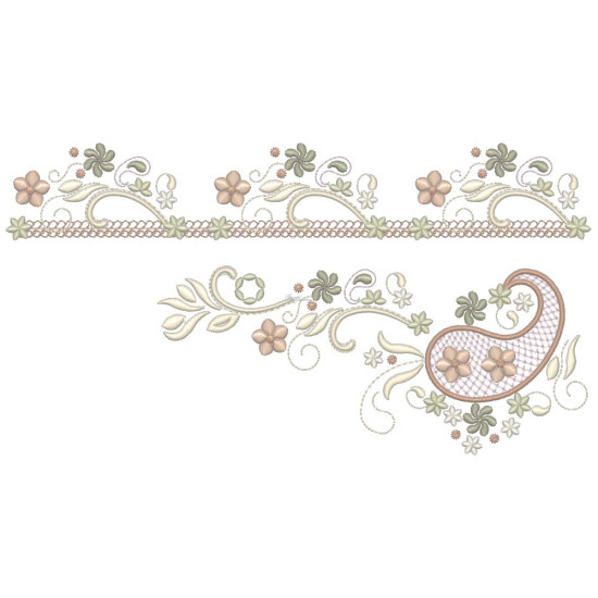 Almond Silk Paisley 3