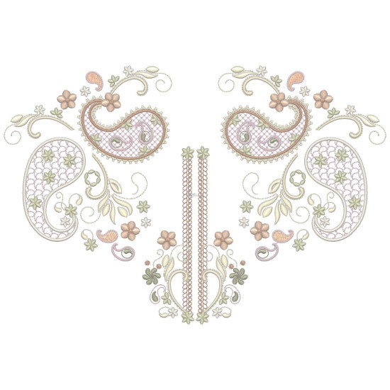 Almond Silk Paisley 4