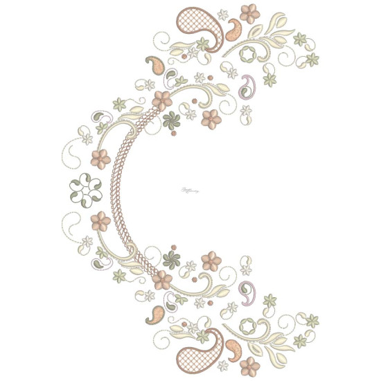 Almond Silk Paisley 4