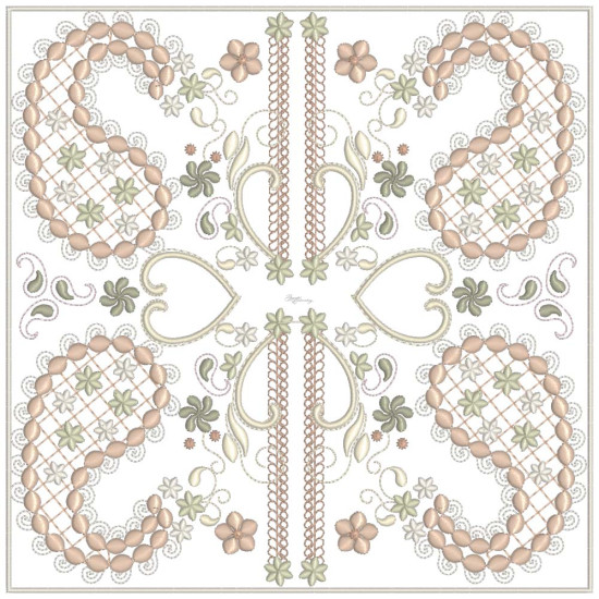 Almond Silk Paisley 4