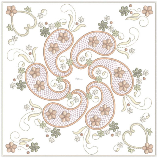 Almond Silk Paisley 4