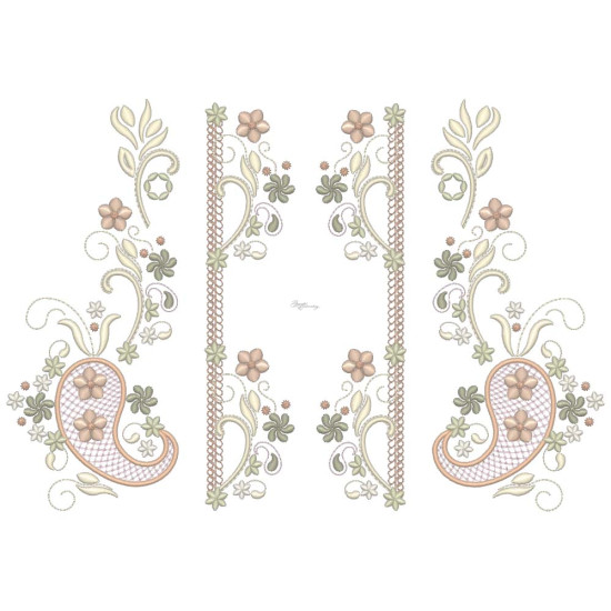 Almond Silk Paisley 4