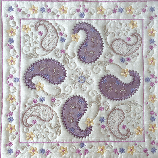 Almond Silk Paisley 260 x 260  border
