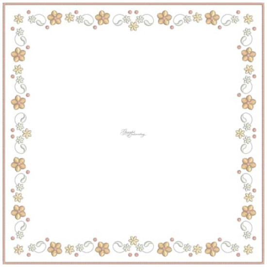Almond Silk Paisley 260 x 260  border