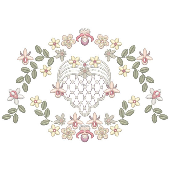 Beatrice Orchid floral embroidery designs