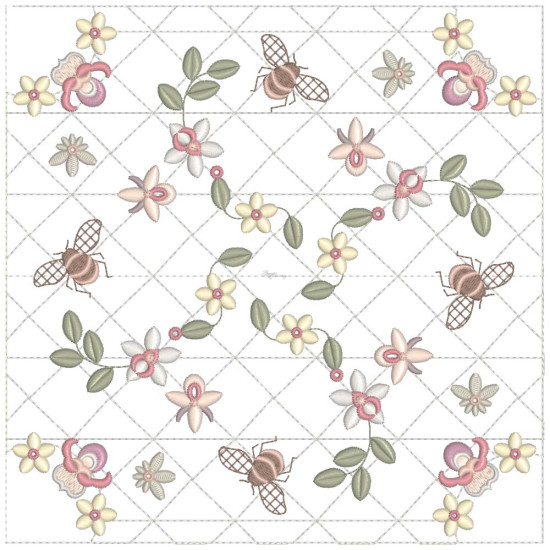 Breathtakingly Beautiful Curlicues Quilt block machine embroidery designs