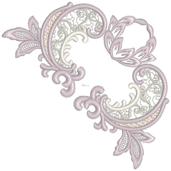Bridal Lace 2 5" x 7"