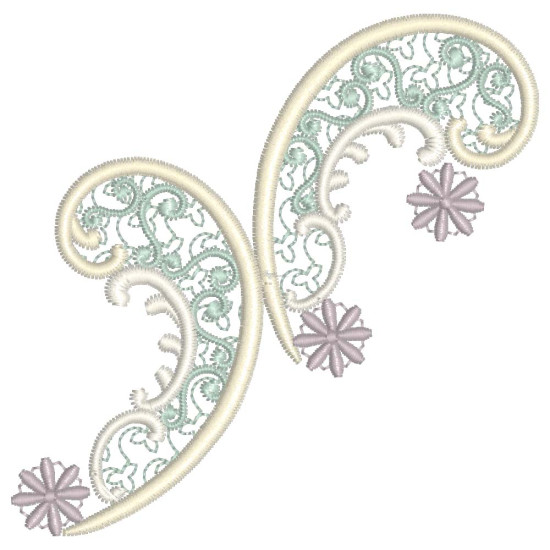 Bridal Lace 2 4" x 4"