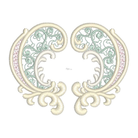 Bridal Lace 2 4" x 4"
