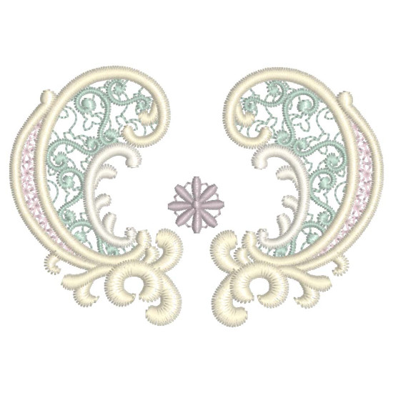Bridal Lace 2 4" x 4"