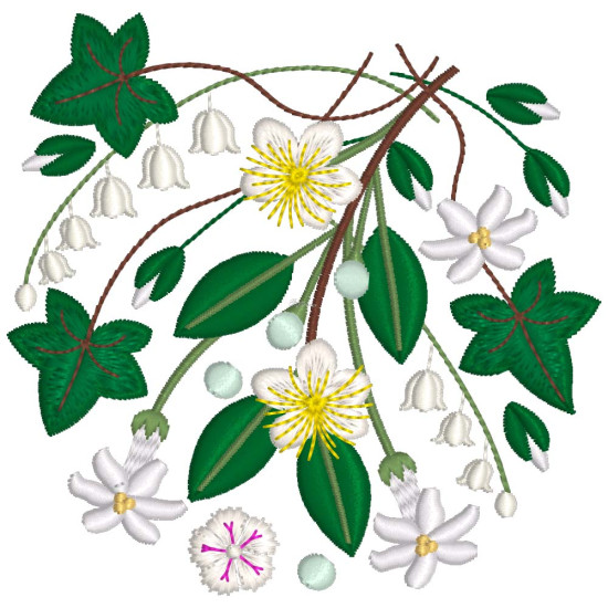 Bridal Grace machine embroidery