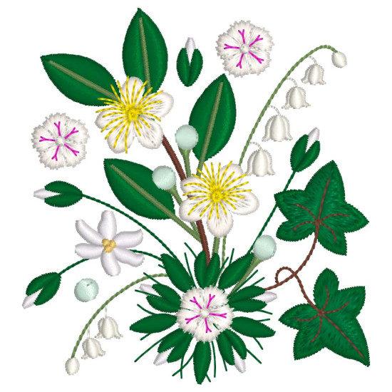 Bridal Grace machine embroidery