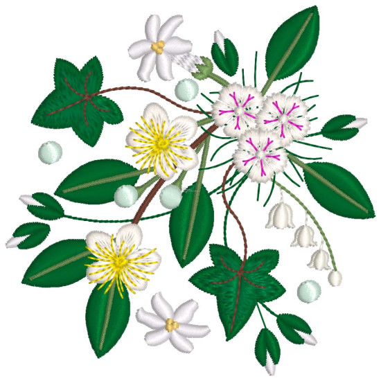 Bridal Grace machine embroidery