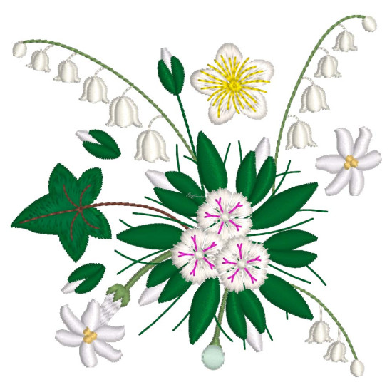Bridal Grace machine embroidery