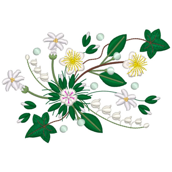 Bridal Grace machine embroidery