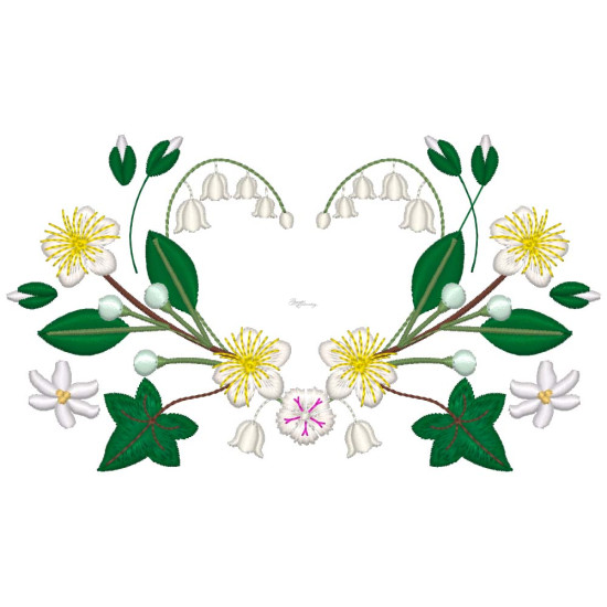 Bridal Grace machine embroidery
