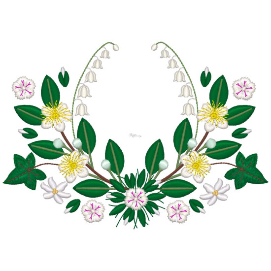 Bridal Grace machine embroidery