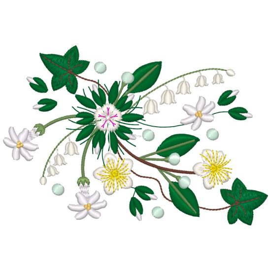 Bridal Grace machine embroidery