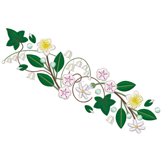Bridal Grace machine embroidery