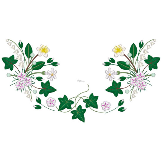 Bridal Grace machine embroidery