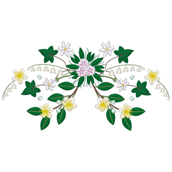 Bridal Grace machine embroidery
