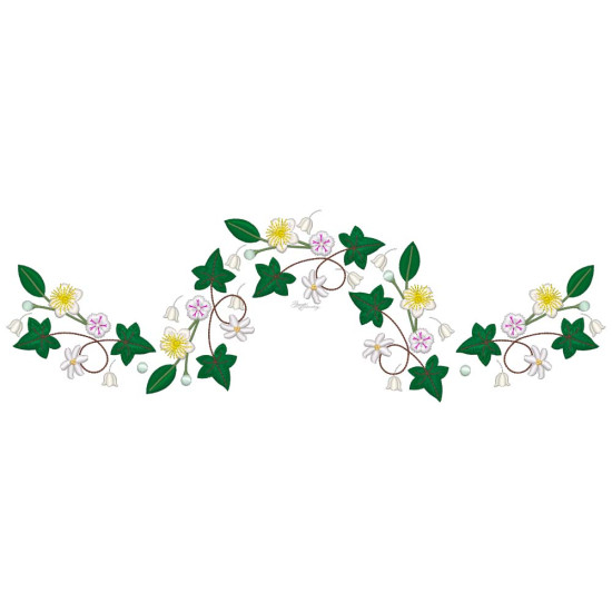 Bridal Grace machine embroidery