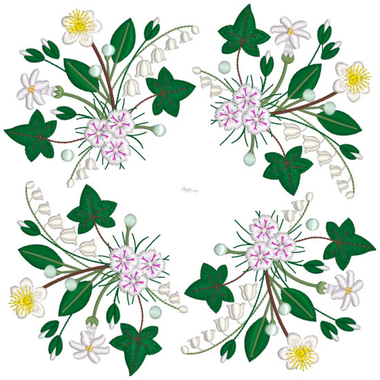 Bridal Grace machine embroidery