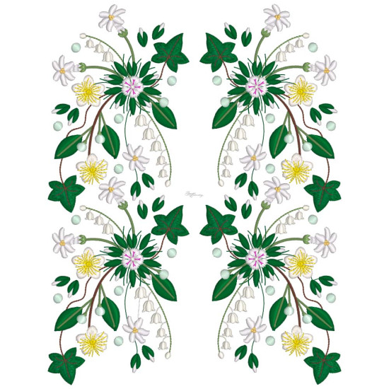 Bridal Grace machine embroidery