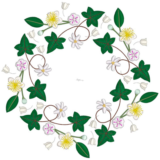 Bridal Grace machine embroidery