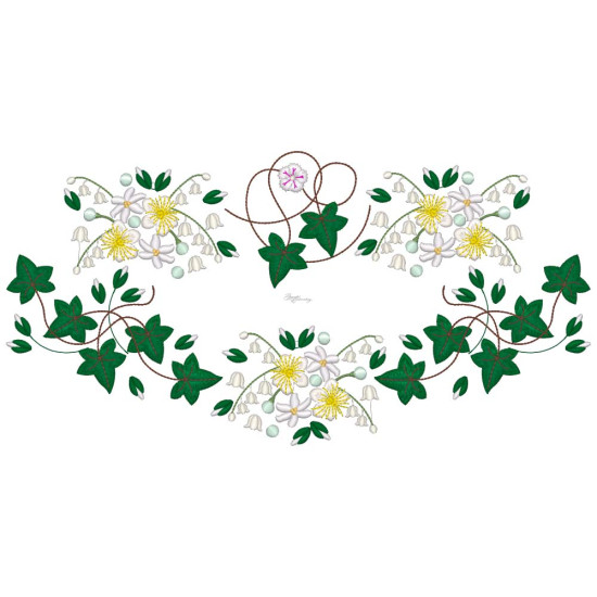 Bridal Grace machine embroidery