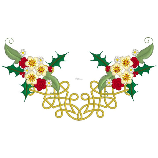 Celtic Christmas embroidery designs