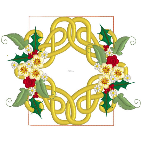 Celtic Christmas embroidery designs
