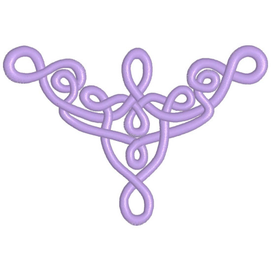 Celtic machine embroidery